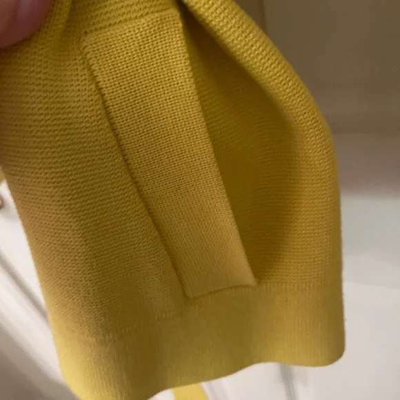 Ann Taylor Yellow Belted, Knit Jacket - Picture 7 of 7